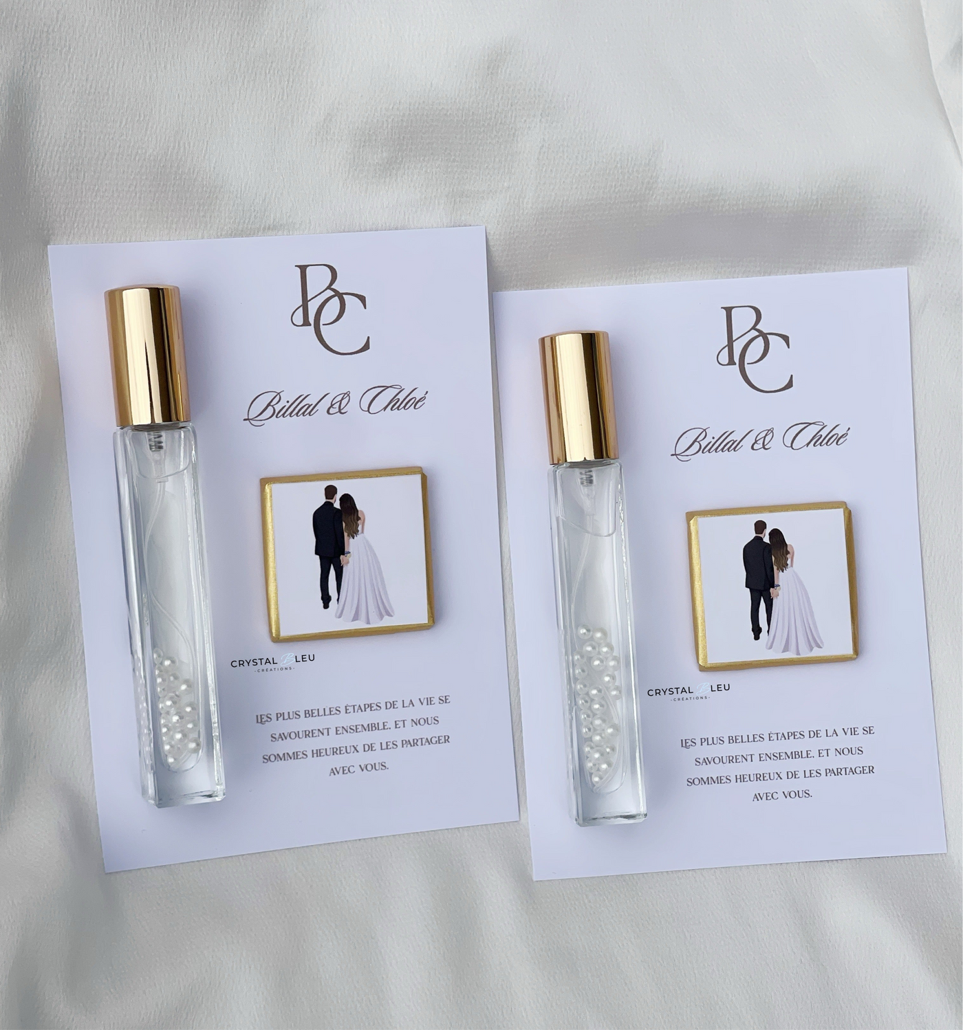 Cartes avec flacon parfumé